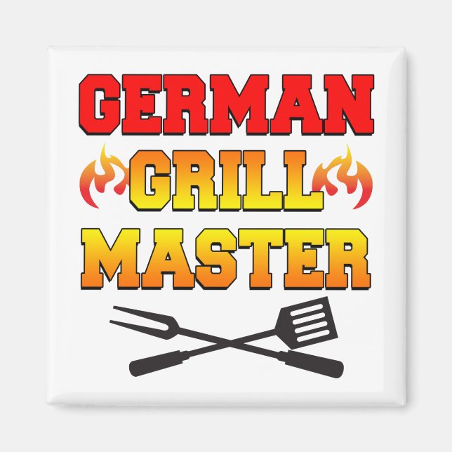 German Grill Master Magnet (Framsidan)
