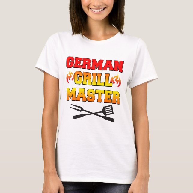 German Grill Master T-shirt (Framsida)