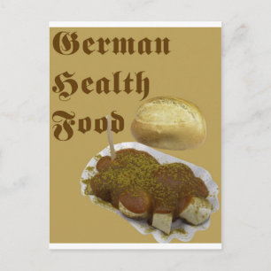 German Health Food (currywurst) Vykort