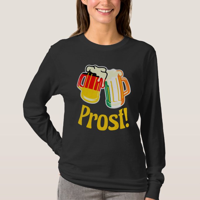 German - Ireland Cheer Prost T Shirt (Framsida)