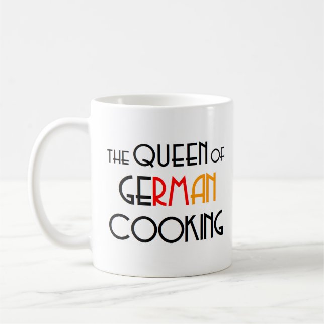 german kokdrottning kaffemugg (Vänster)