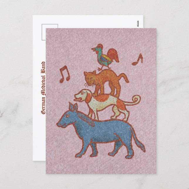 German Medieval Band: Geh Bremen!  Helg Vykort (Fram/baksida)