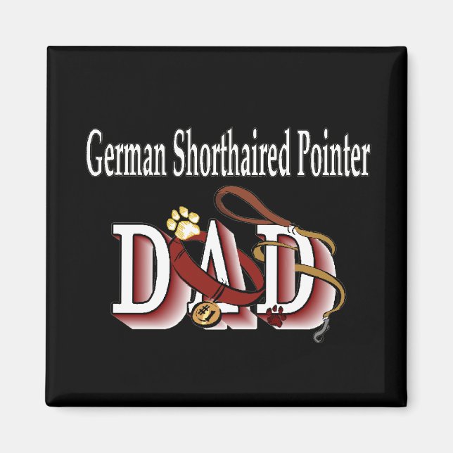 german-pekare för kortfristig pekare pappa Magnet (Framsidan)