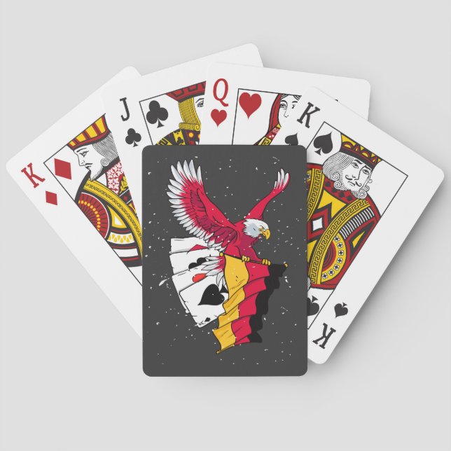 German Poker Eagle Casinokort (Baksidan)