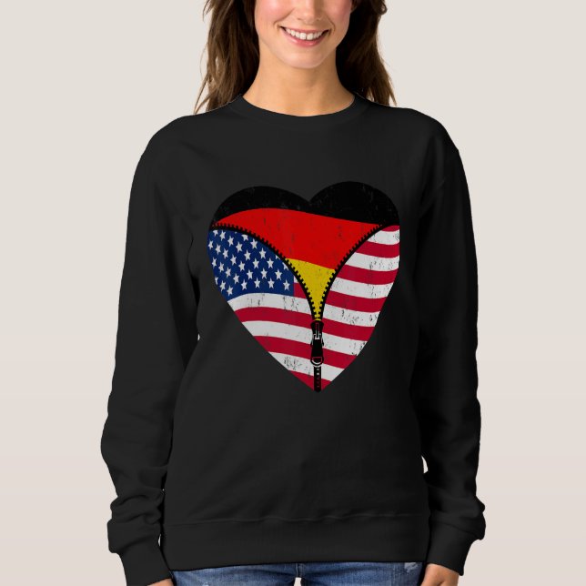 German Roots America Grown For Half Germany Americ T Shirt (Framsida)