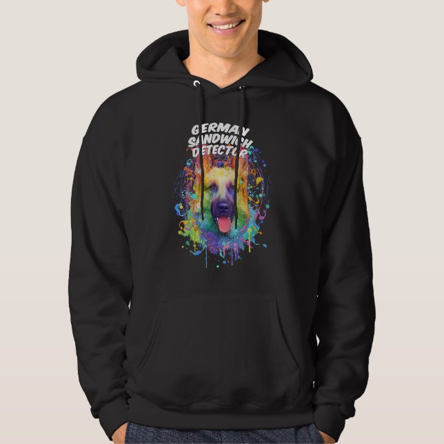 German Sandwich Detector  German Shepherd Humor Sh Hoodie (Framsida)