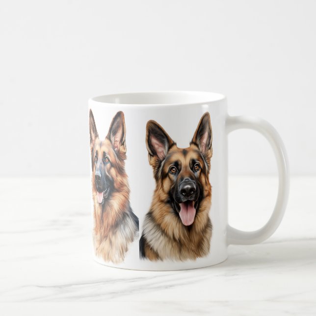 German shepard älskare kaffe mugg (Höger)