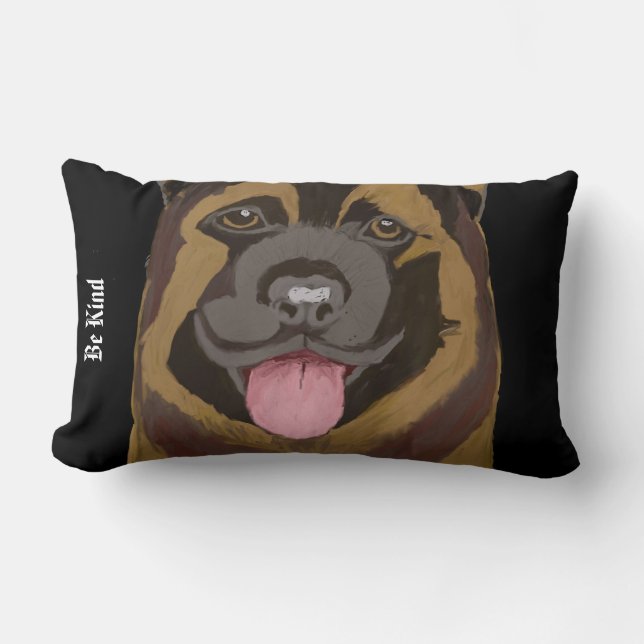 German shepard Iconic Gift Lumbar Pillow Lumbarkudde (Framsida)