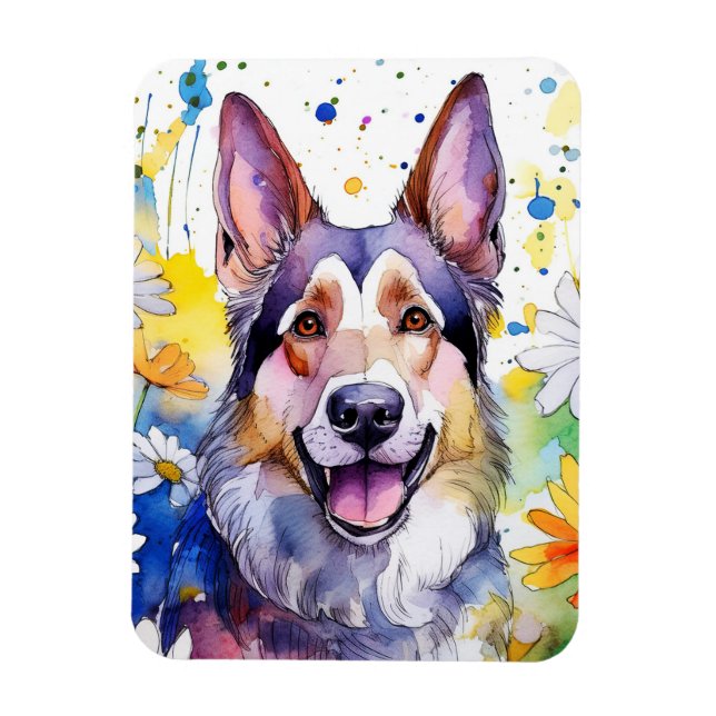 German shepard Photo Magnet (Vertikal)