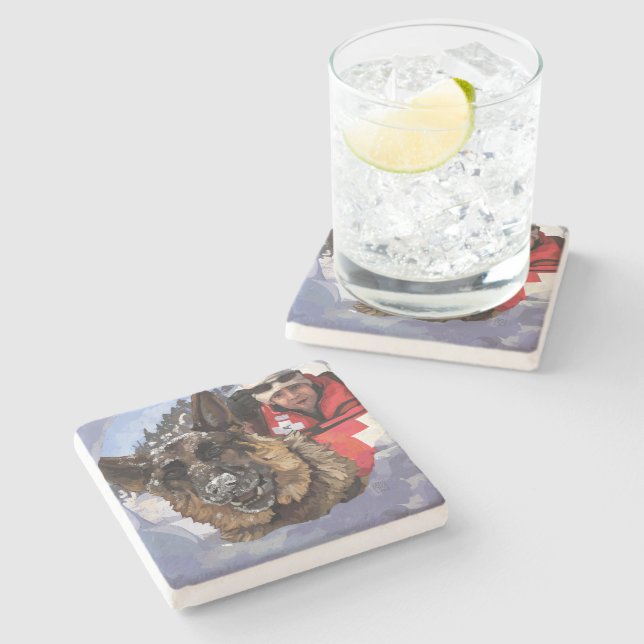 German shepard-sökning och -Rädding i Snö Stenunderlägg (Sidan)