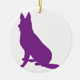GERMAN SHEPHERD #40 JULGRANSPRYDNAD KERAMIK