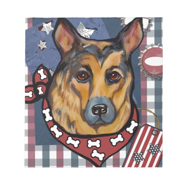 GERMAN SHEPHERD ANTECKNINGSBLOCK (Framsida)