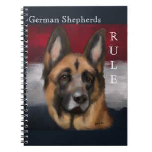 GERMAN SHEPHERD ANTECKNINGSBOK