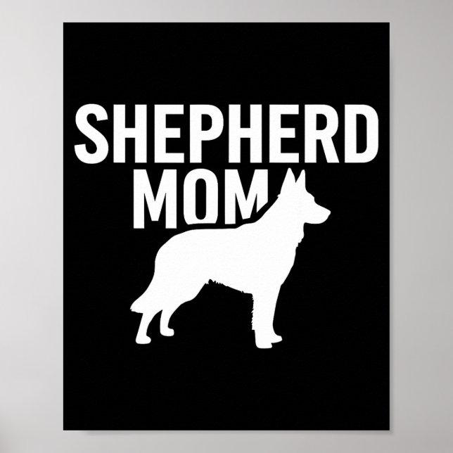 German Shepherd Art For Women Girls German Shepher Poster (Framsidan)
