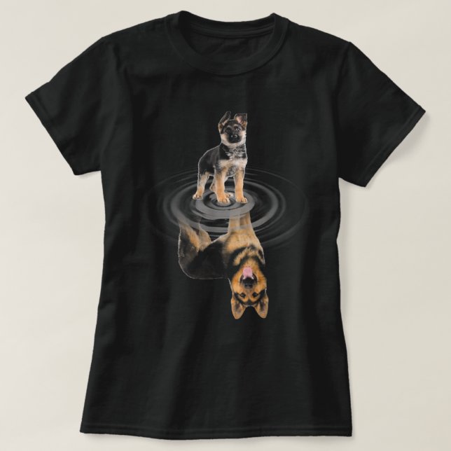 GERMAN SHEPHERD Baby Reflection Mirror GERMAN SHEP T Shirt (Design framsida)