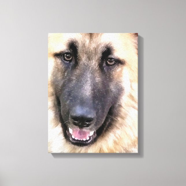 GERMAN SHEPHERD CANVASTRYCK (Framsida)