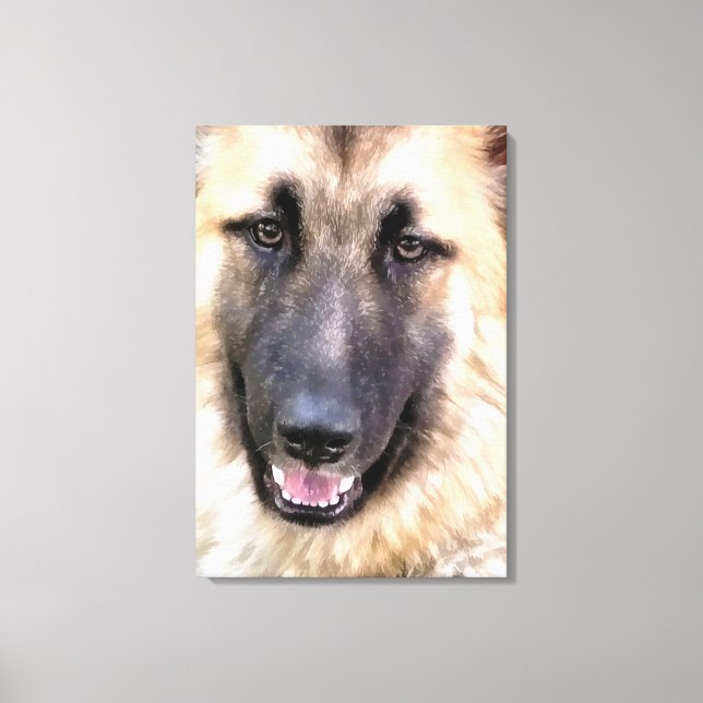 GERMAN SHEPHERD CANVASTRYCK (Framsida)