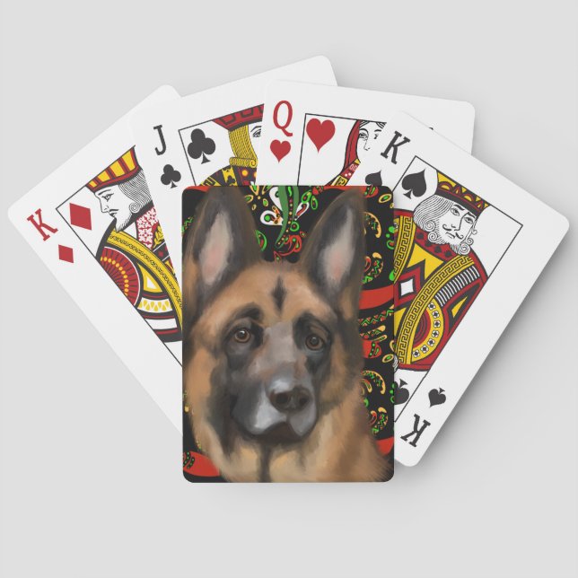 GERMAN SHEPHERD CASINOKORT (Baksidan)