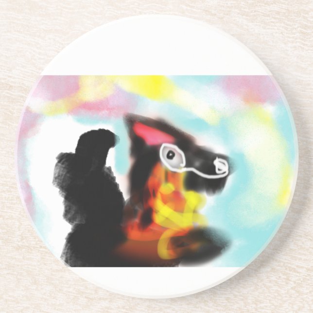 German Shepherd  colorful Underlägg (Framsidan)