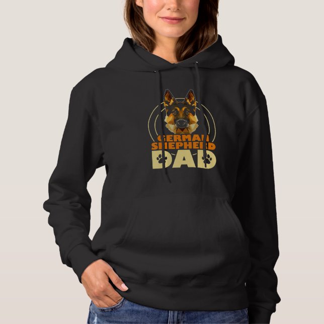 German Shepherd Dad T Shirt (Framsida)