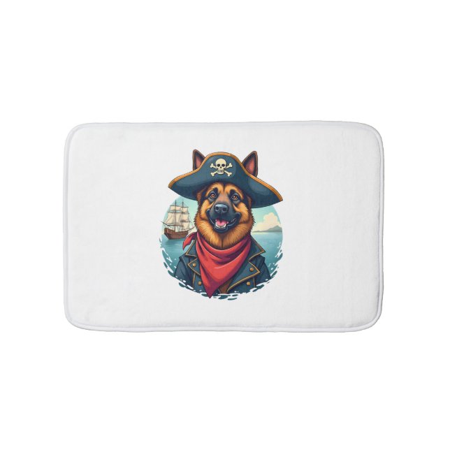 German Shepherd Dog Pirate Copy Badrumsmatta (Framsidan)