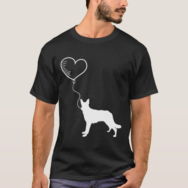 German Shepherd Dog      T Shirt (Framsida)