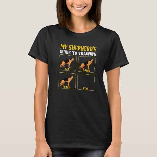 german shepherd dog training guide shepherd mom da t shirt (Framsida)
