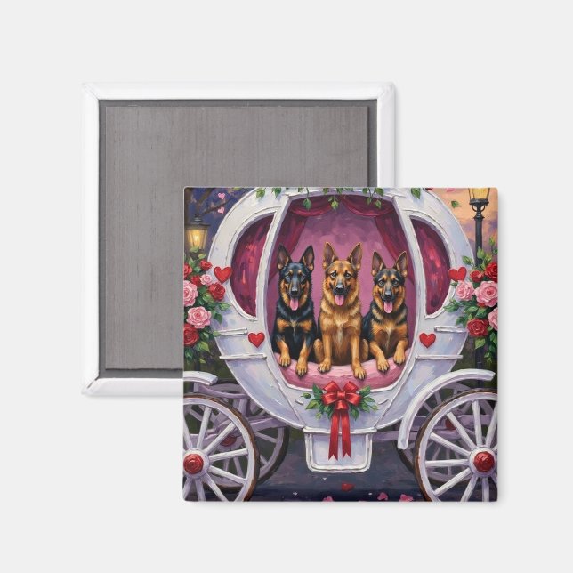 German Shepherd Dog Valentine's Day  Magnet (Front/Back)