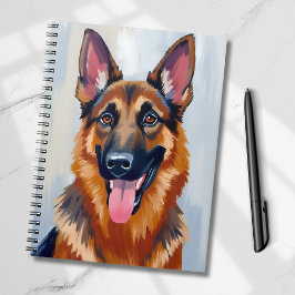 German Shepherd | Dog Watercolor Pet  Anteckningsbok