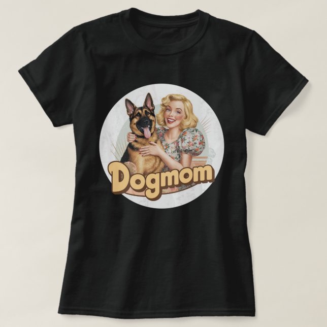 German Shepherd doglover dogmom dog t-shirt (Design framsida)