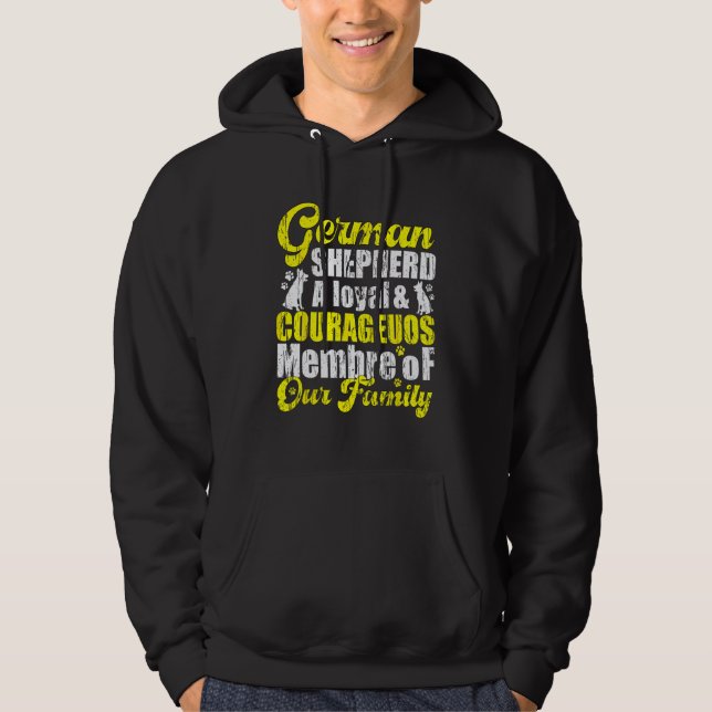 German Shepherd family Loyalty & Protector Shepher Hoodie (Framsida)