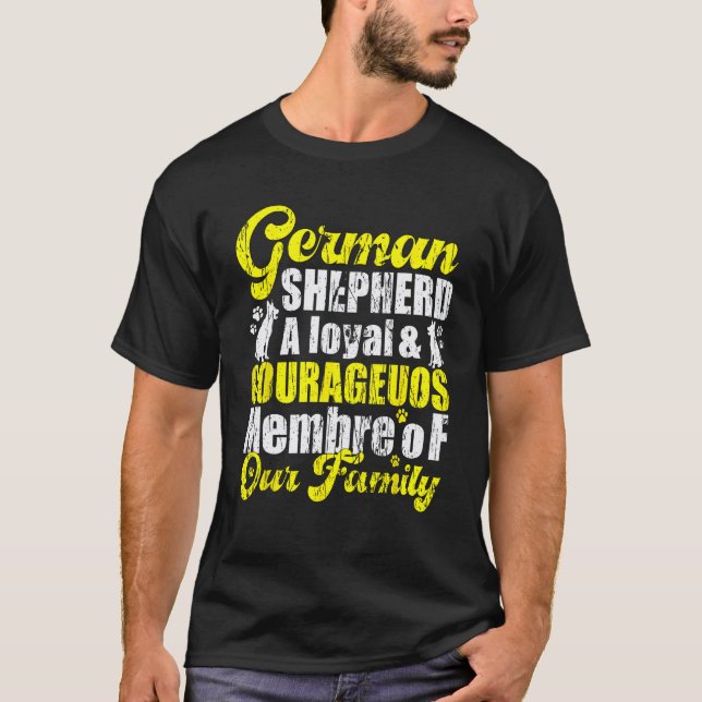 German Shepherd family Loyalty & Protector Shepher T Shirt (Framsida)