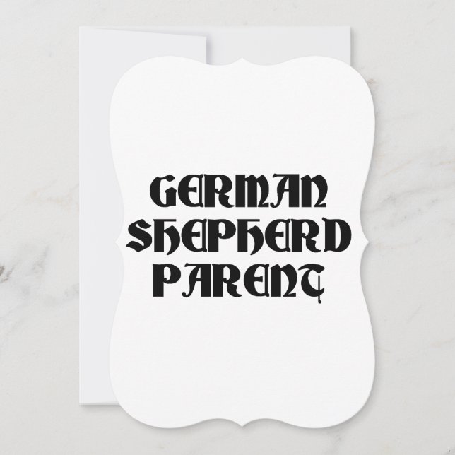 german shepherd förälder inbjudningar (Framsida)
