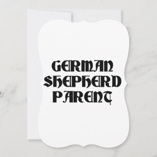 german shepherd förälder inbjudningar
