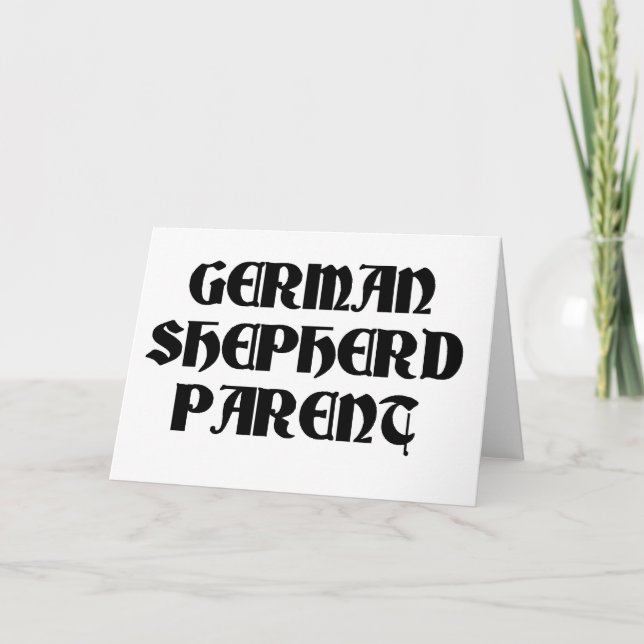 german shepherd förälder kort (Framsida)