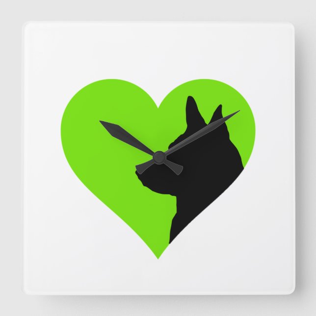 German Shepherd     Fyrkantig Klocka (Framsida)