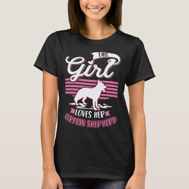 German Shepherd Girl German Shepherd  1 T Shirt (Framsida)