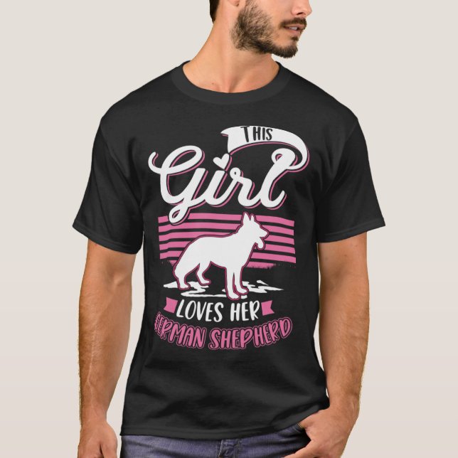 German Shepherd Girl German Shepherd  1 T Shirt (Framsida)