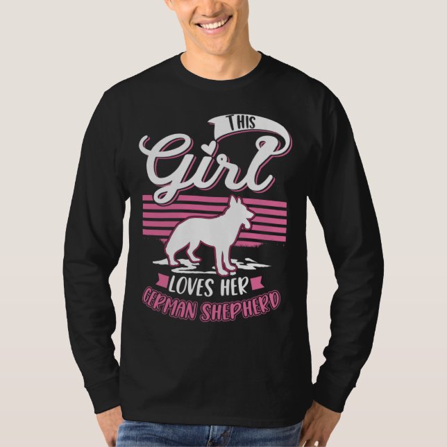 German Shepherd Girl German Shepherd  1 T Shirt (Framsida)