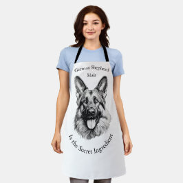 German Shepherd Hair the Secret Ingredient Apron