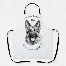 German Shepherd Hair the Secret Ingredient Apron