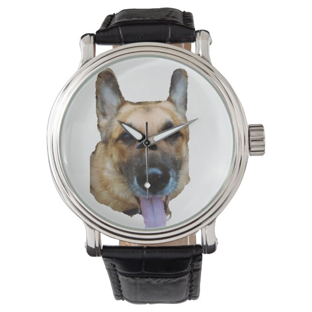 GERMAN SHEPHERD HUND watch Armbandsur (Framsida)
