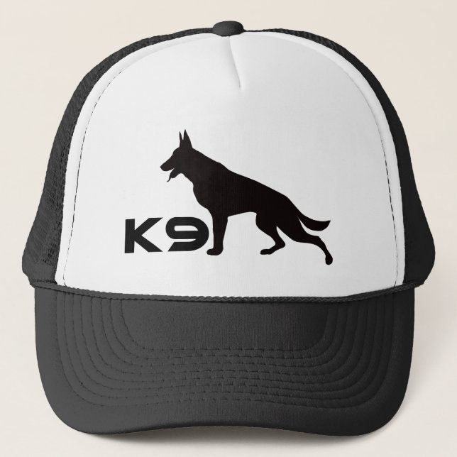 German Shepherd K9 Black Keps (Framsida)