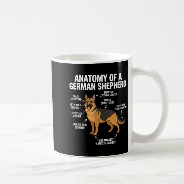 German Shepherd  Kaffemugg (Höger)