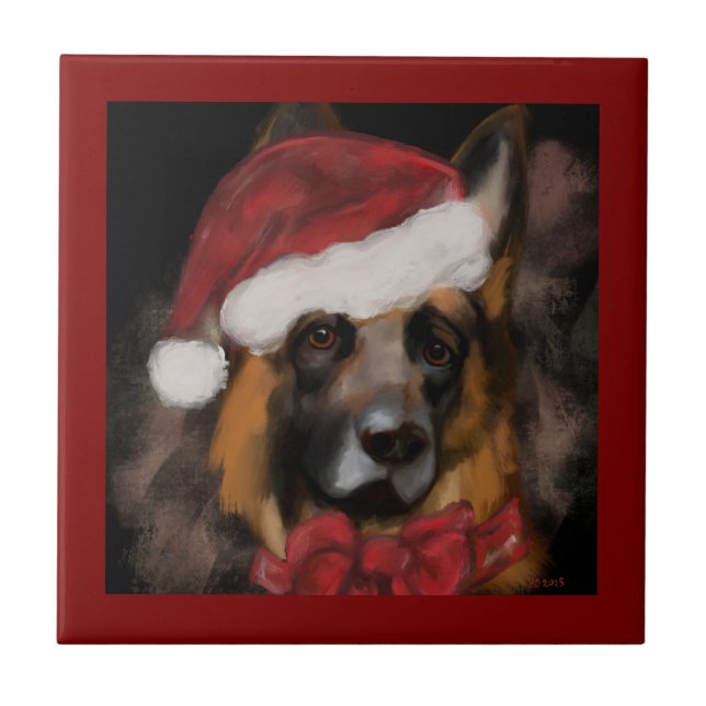 German Shepherd  Kakelplatta (Framsidan)