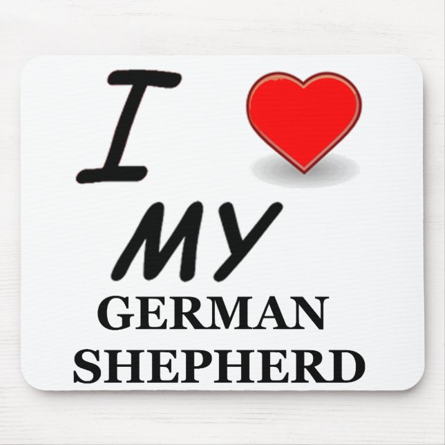 german shepherd kärlek musmatta (Framsidan)