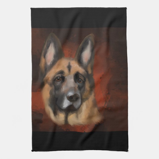 GERMAN SHEPHERD KÖKSHANDDUK (Vertikal)
