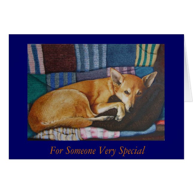 german shepherd labrador blandras porträtt hälsningskort (Framsidan Horizontal)