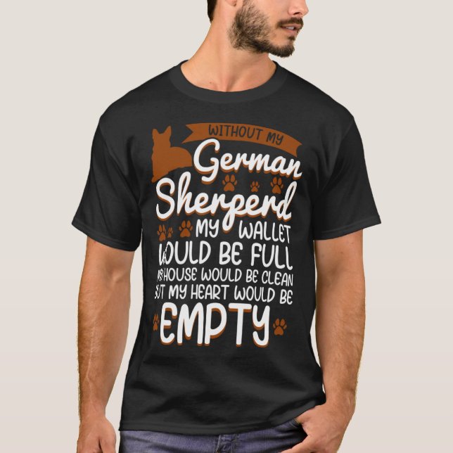 German Shepherd   love dog quote T Shirt (Framsida)