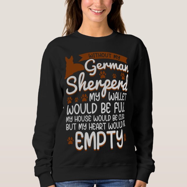 German Shepherd   love dog quote T Shirt (Framsida)